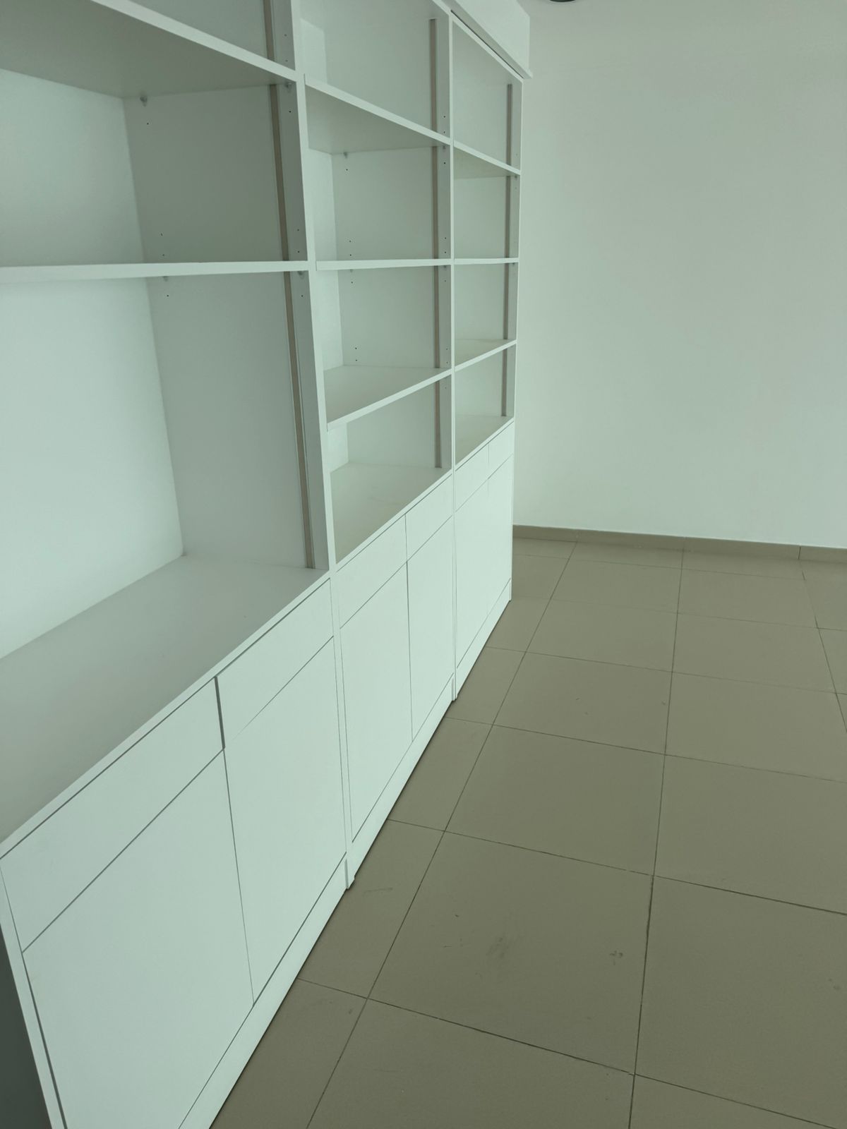 Custom cabinet installation